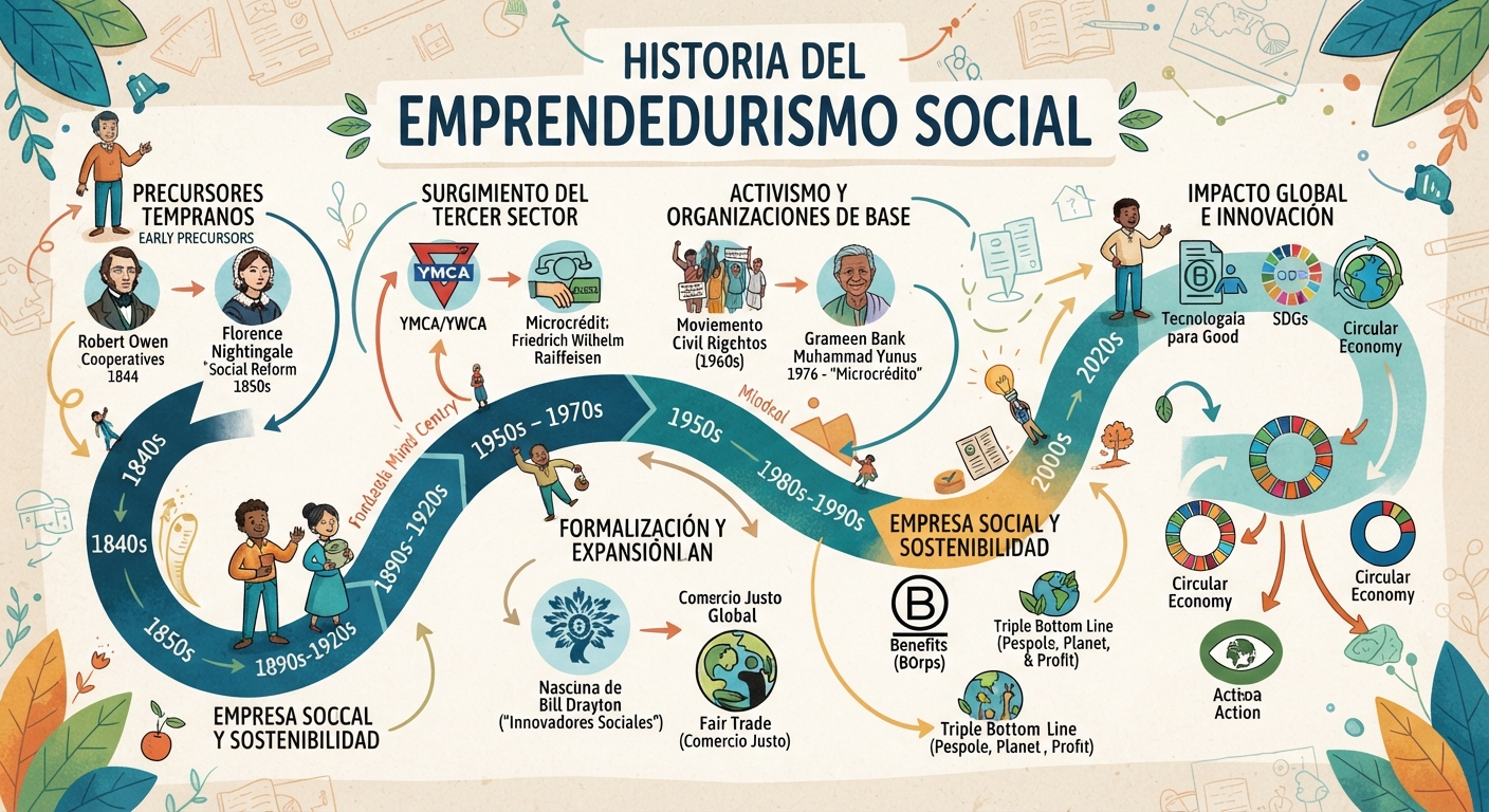 El Motor del Cambio: Una Perspectiva Histórica del Emprendedurismo Social